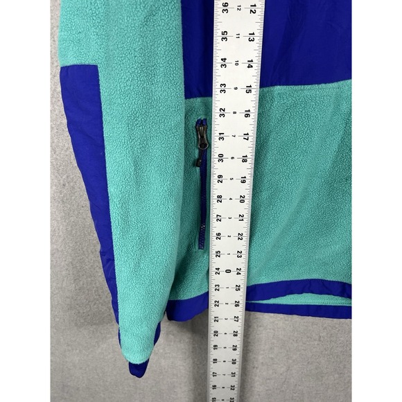 The North Face Denali Fleece Jacket Mens Small purple Hooded Quarter Zipper - Picture 5 of 11